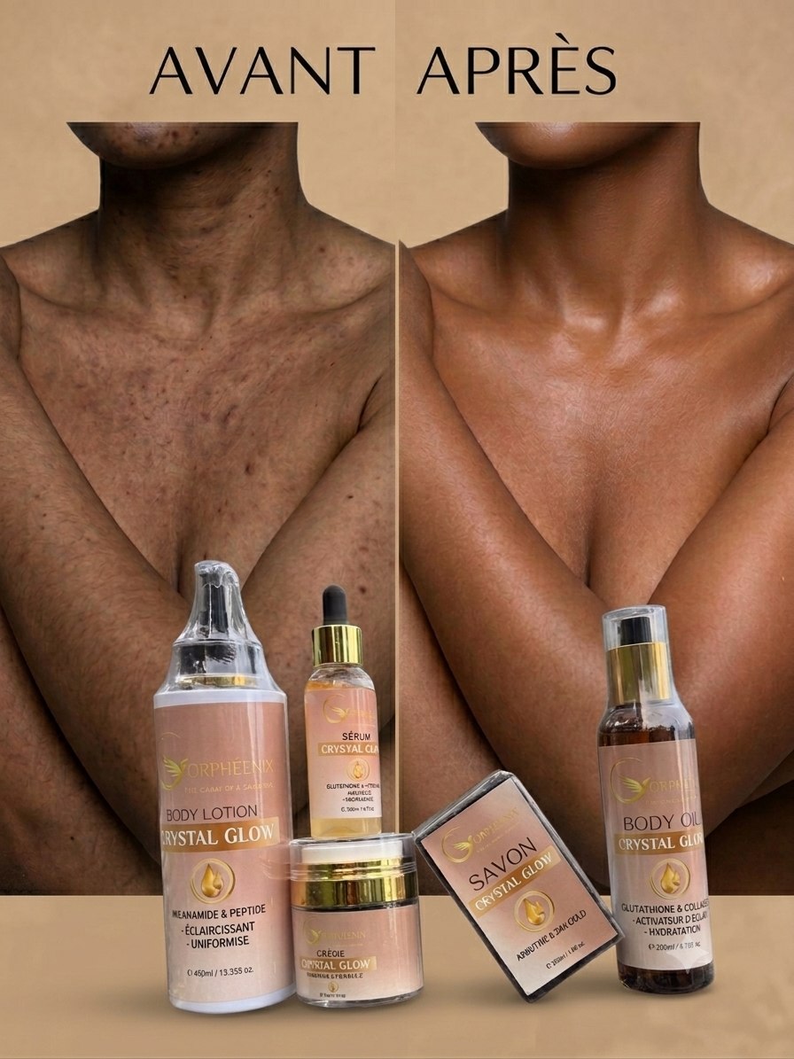 Avant après Crystal Glow