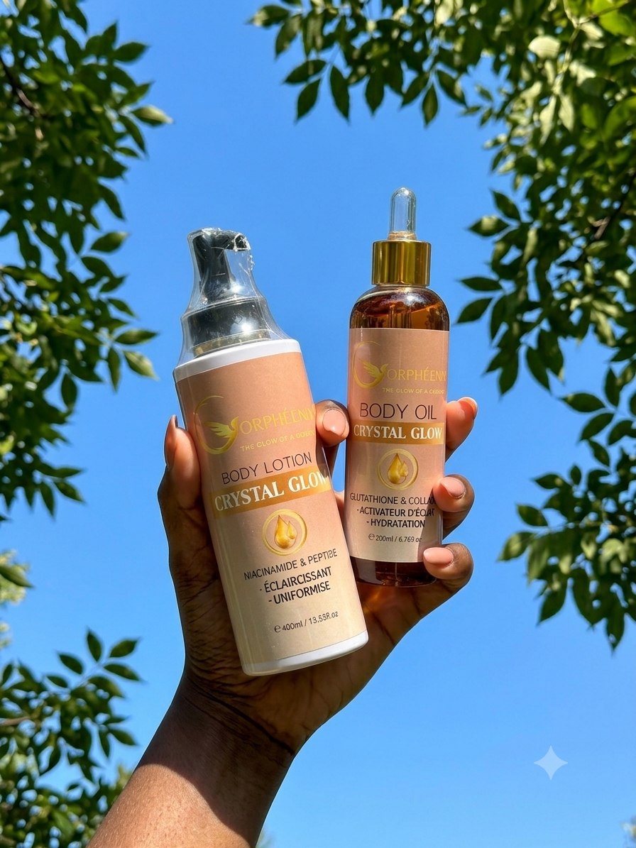 Body Lotion et Body Oil Crystal Glow
